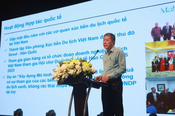 Ông Vũ Quốc Trí – Tổng Thư ký HHDLVN đã trình bày kết quả hoạt động 6 tháng đầu năm 2025